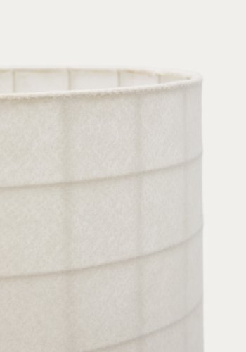 KAVE HOME Dulan gulvlampe i svart metall med bomullsskjerm