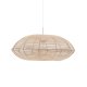 KAVE HOME Flaro loftlampesk�rm, rund - rattan med lys finish (�70)