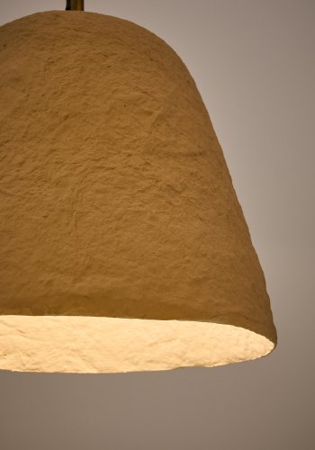 KAVE HOME Lisora taklampe i beige pappmach 25cm
