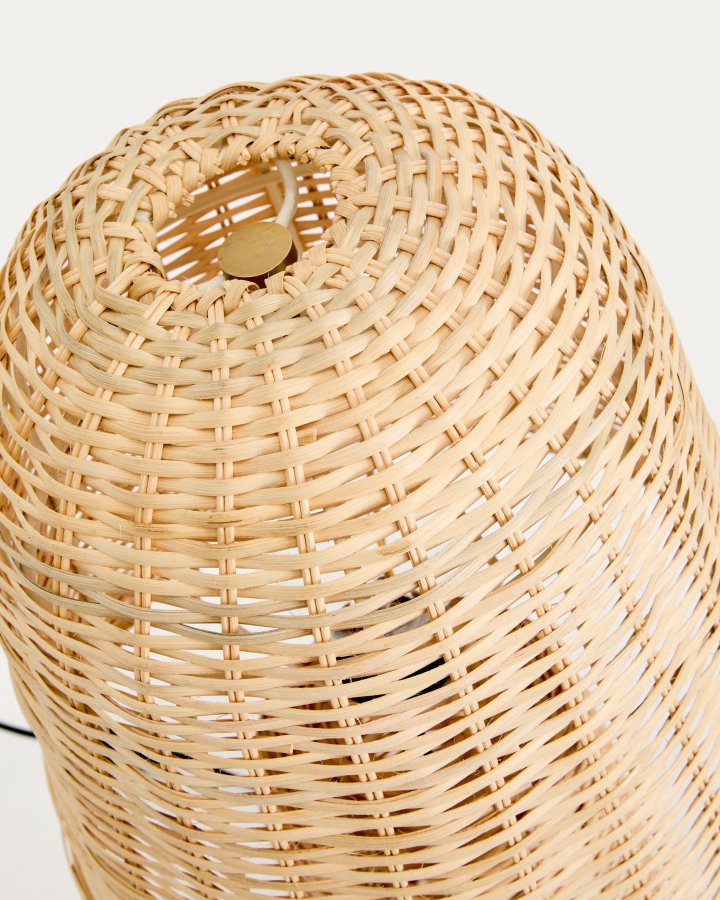KAVE HOME Neuda bordlampe - rattan med lys finish