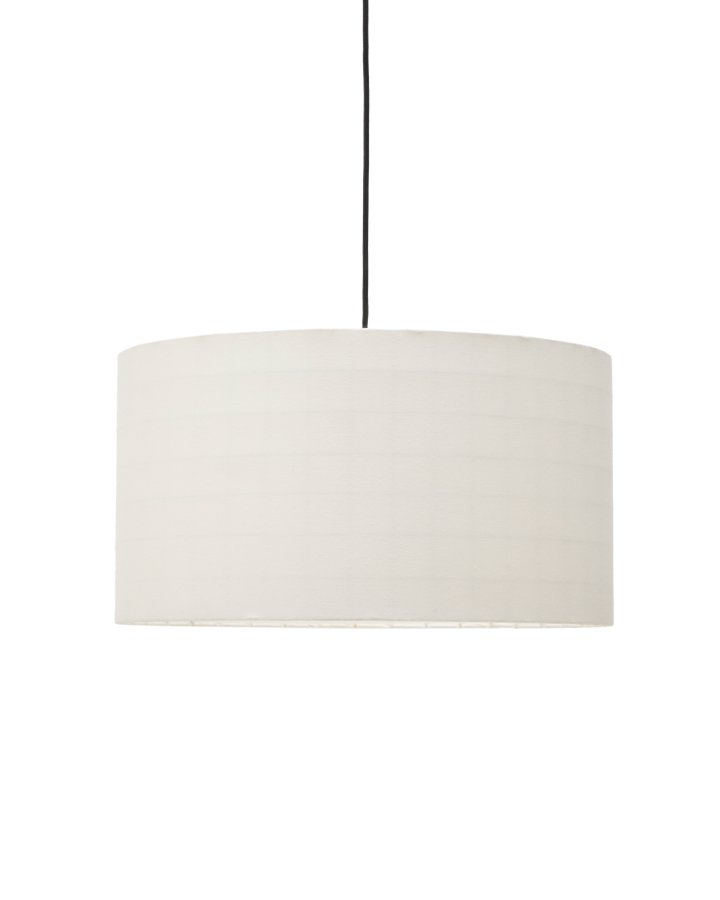 KAVE HOME Dulan loftlampesk�rm, rund - hvid bomuld (�45)