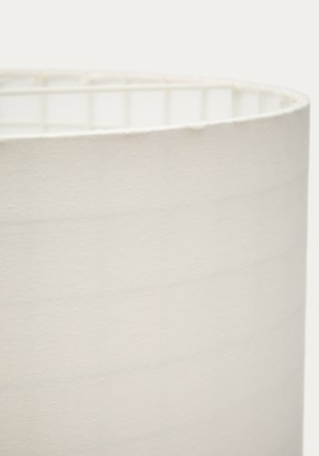 KAVE HOME Dulan loftlampesk�rm, rund - hvid bomuld (�45)