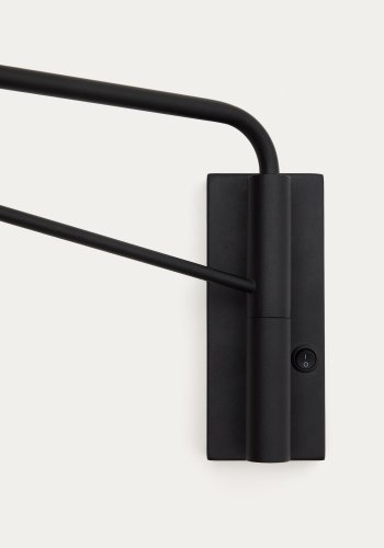 KAVE HOME Eilo v�glampe - matteret glaskugle og sort st�l