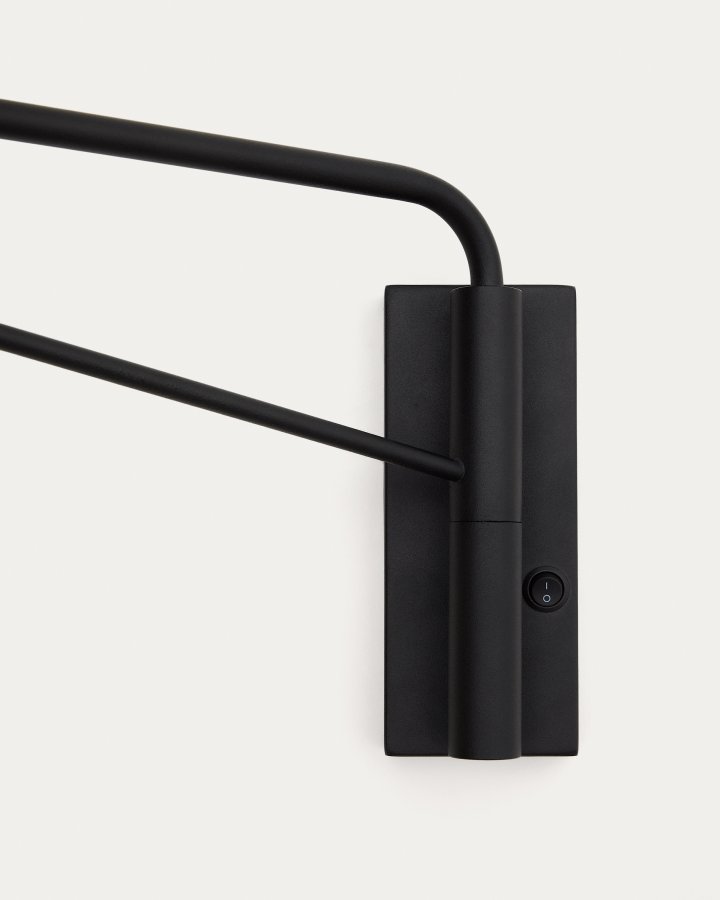 KAVE HOME Eilo v�glampe - matteret glaskugle og sort st�l