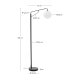 KAVE HOME Eilo gulvlampe - matteret glaskugle og sort st�l