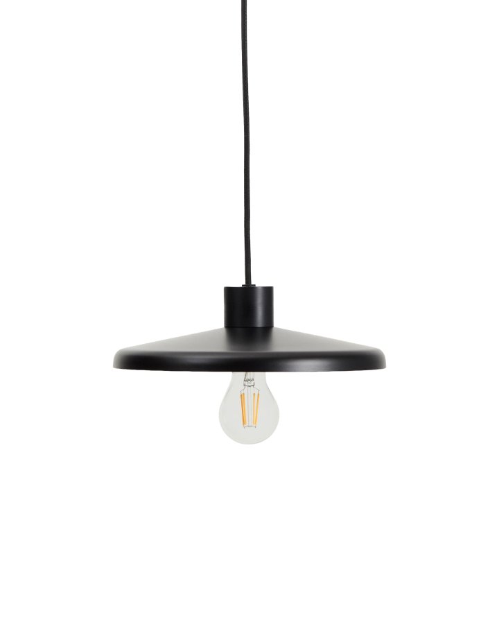 KAVE HOME Nuvira loftlampe - sort satin metal