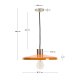 KAVE HOME Nuvira loftlampe - orange og lysegr�t b�rstet metal