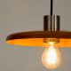 KAVE HOME Nuvira loftlampe - orange og lysegr�t b�rstet metal