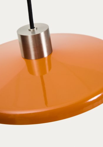 KAVE HOME Nuvira loftlampe - orange og lysegr�t b�rstet metal