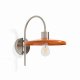 KAVE HOME Nuvira v�glampe - orange og lysegr�t b�rstet metal