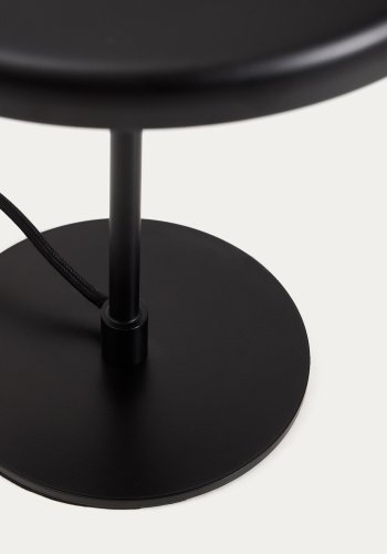 KAVE HOME Nuvira bordlampe - sort satin metal