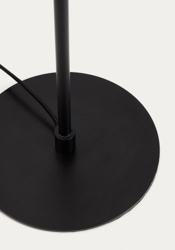KAVE HOME Nuvira gulvlampe - sort satinmetal