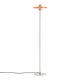 KAVE HOME Nuvira gulvlampe - orange og lysegr�t b�rstet metal