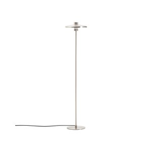KAVE HOME Nuvira gulvlampe - lysegr� b�rstet metal