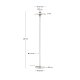 KAVE HOME Nuvira gulvlampe - lysegr� b�rstet metal