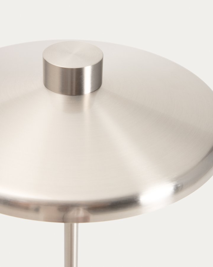 KAVE HOME Nuvira gulvlampe - lysegr� b�rstet metal