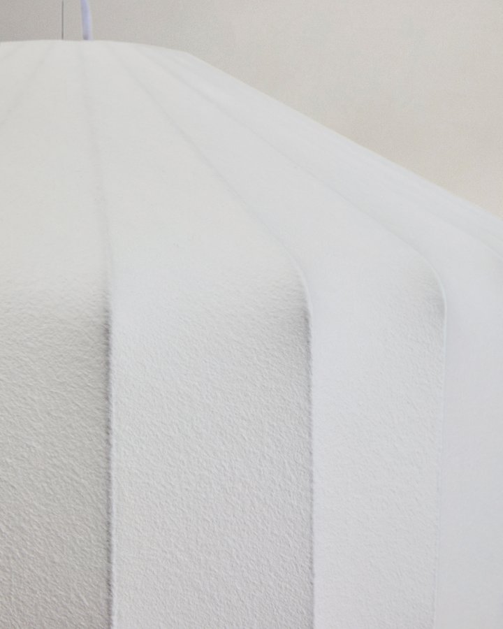 KAVE HOME Somar loftlampe - hvid syntetiske fibre og st�lst�nger (�51)