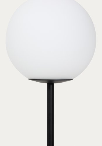 KAVE HOME Brisia gulvlampe - 1 matteret glaskugle og sort metal (�20)