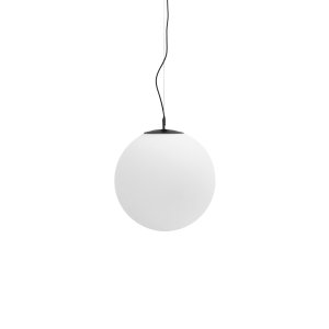 KAVE HOME Brisia loftlampe - 1 matteret glaskugle og sort metal (�50)