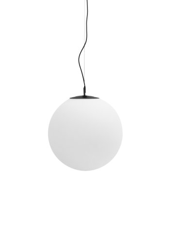 KAVE HOME Brisia loftlampe - 1 matteret glaskugle og sort metal (�50)