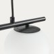 KAVE HOME Brisia loftlampe - 3 matterede glaskugler og sort metal (�15)