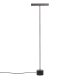 KAVE HOME Lynor gulvlampe - b�rstet st�l med sort marmorfod