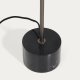 KAVE HOME Lynor gulvlampe - b�rstet st�l med sort marmorfod