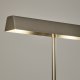 KAVE HOME Lynor gulvlampe - b�rstet metal og hvid marmor