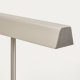 KAVE HOME Lynor gulvlampe - b�rstet metal og hvid marmor