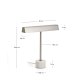 KAVE HOME Lynor bordlampe - b�rstet metal og hvid marmor