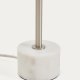 KAVE HOME Lynor bordlampe - b�rstet metal og hvid marmor