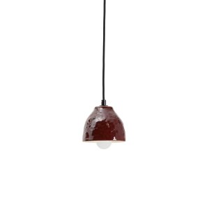 KAVE HOME Drava loftlampe - bordeaux keramik