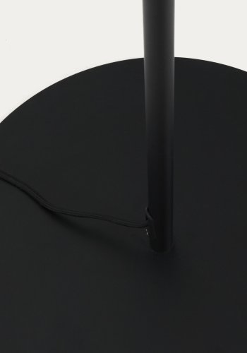 KAVE HOME Brisia gulvlampe - 1 matteret glaskugle og sort metal (�30)