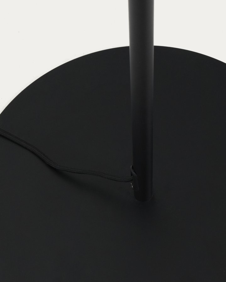 KAVE HOME Brisia gulvlampe - 1 matteret glaskugle og sort metal (�30)