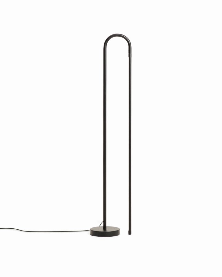 KAVE HOME Bow gulvlampe - sort aluminium