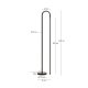 KAVE HOME Bow gulvlampe - sort aluminium