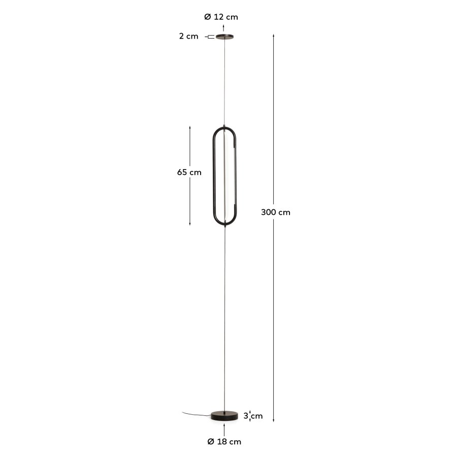KAVE HOME Bow loftlampe - sort aluminium (�16)