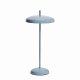 KAVE HOME Porte b�rbar bordlampe, m. justerbar h�jde, genopladelig - bl� aluminium