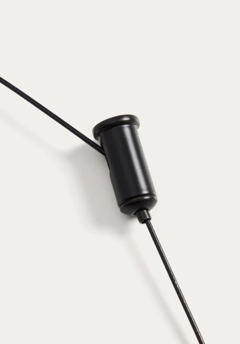 KAVE HOME Porte b�rbar loftlampe, genopladelig - sort aluminium (�16)