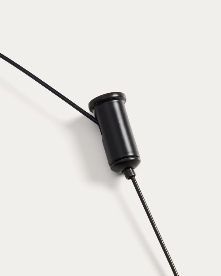 KAVE HOME Porte b�rbar loftlampe, genopladelig - sort aluminium (�16)