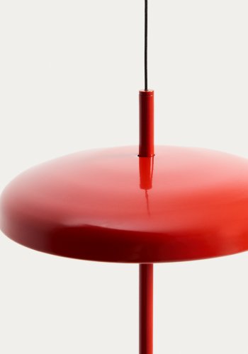 KAVE HOME Porte b�rbar loftlampe, genopladelig - r�d aluminium (�16)