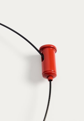 KAVE HOME Porte b�rbar loftlampe, genopladelig - r�d aluminium (�16)