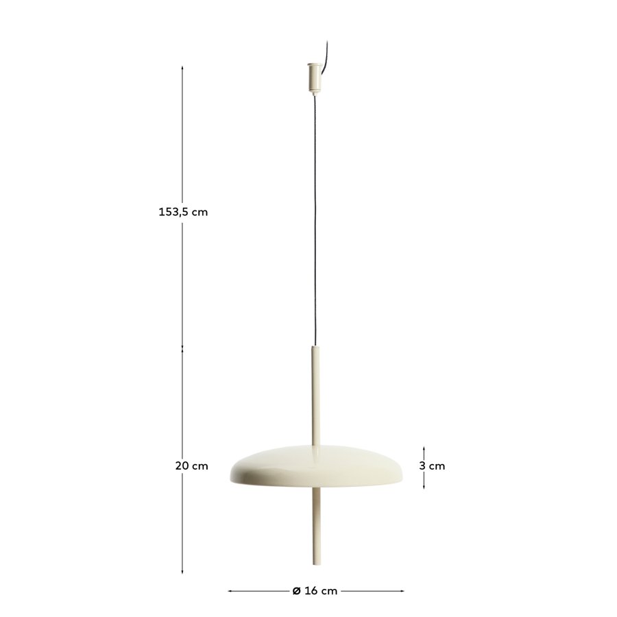 KAVE HOME Porte b�rbar loftlampe, genopladelig - lysegr� aluminium (�16)