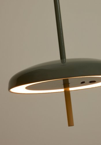 KAVE HOME Porte b�rbar loftlampe, genopladelig - lysegr�n aluminium (�16)