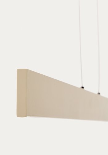 KAVE HOME Boadella taklampe i aluminium med beige lakkert overflate