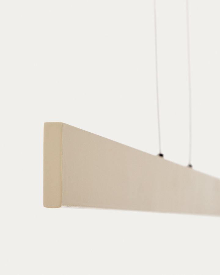 KAVE HOME Boadella taklampe i aluminium med beige lakkert overflate