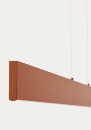 KAVE HOME Boadella taklampe i aluminium med terrakottalakert overflate