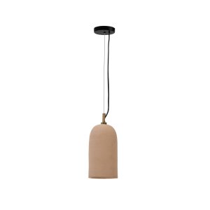 KAVE HOME Madsen loftslampe, rund - terracotta (13)