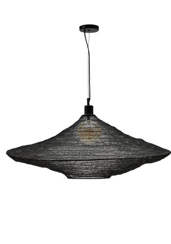 KAVE HOME Makai taklampe, organisk - svart metall (87)