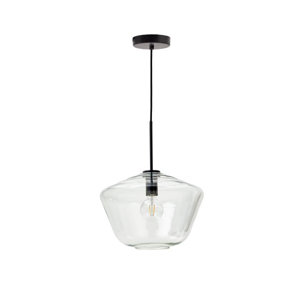 Mao loftlampe, rund - klar glas (�35)